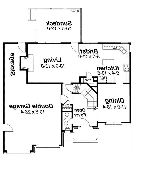 First Floor image of ARLINGTON-A House Plan